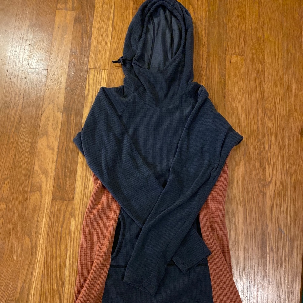 Melanzana Microgrid Hoodie Dress